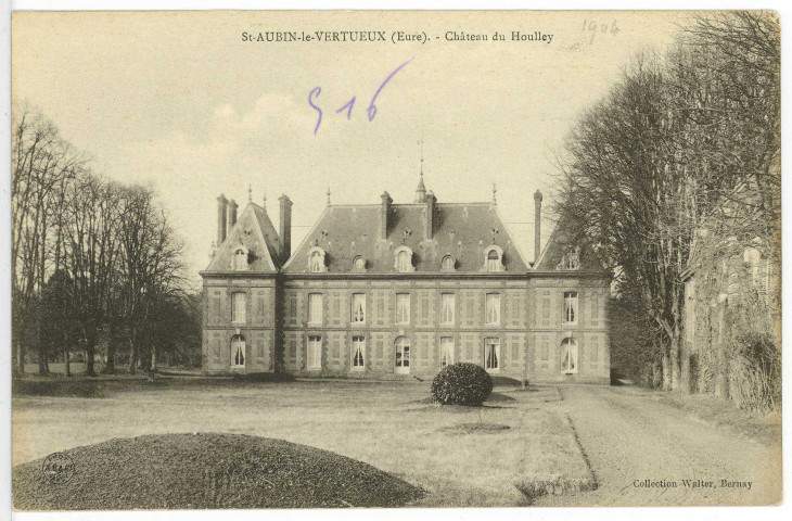 Saint-Aubin-le-Vertueux. Château du Houlley.