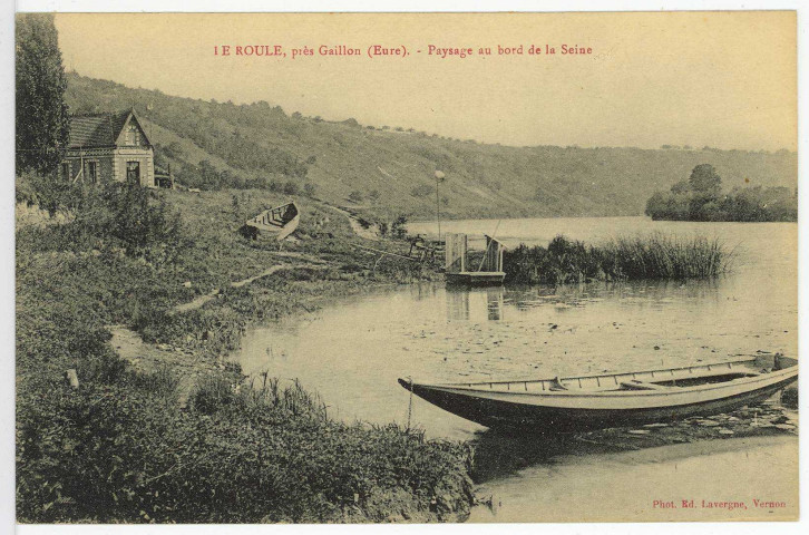 Villers-sur-le-Roule. Paysage au bord de la Seine.
