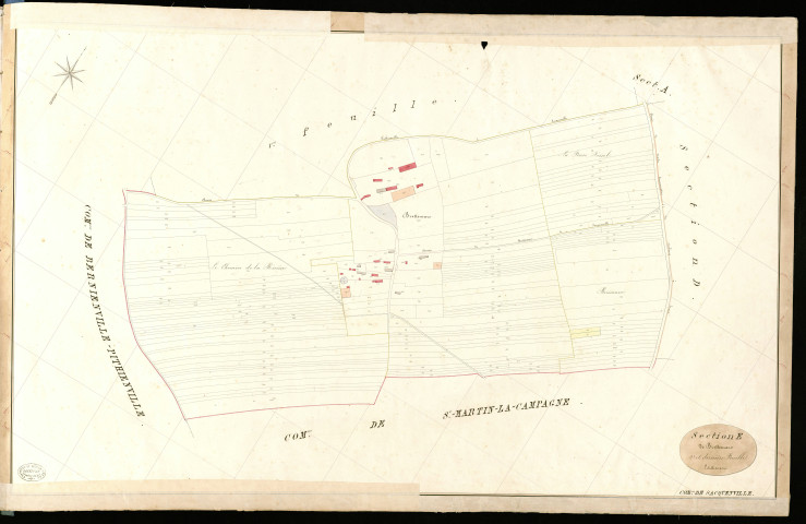 Sacquenville. Section E _ de Brottemare _ 2e et dernière Feuille