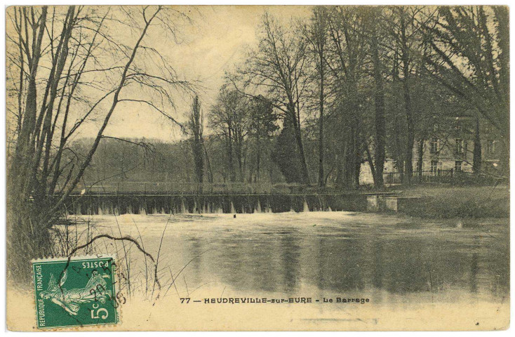 Heudreville-sur-Eure. Le Barrage.