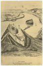 Andelys (Les). Les Andelys - Essai de Restauration du Château-Gaillard d'après les inondations de Viollet-le-Duc.