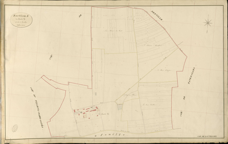 Louversey. Section A _ des Grands Ifs _ 1re de 2 Feuilles