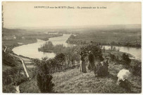 Amfreville-sous-les-Monts. En promenade sur la colline.