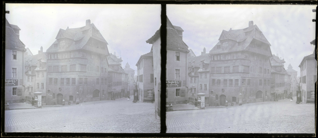 Rue d'une ville d'Alsace.