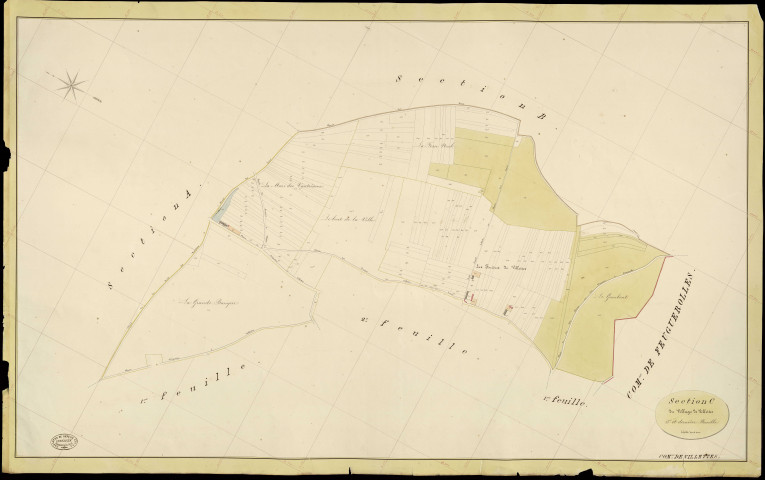 Villettes. Section C _ du Village de Villettes _ 3e et dernière Feuille