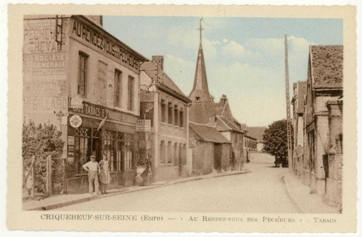 Criquebeuf-sur-Seine. Au Rendez-vous des Pêcheurs-Tabacs.