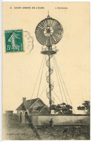Saint-André-de-l'Eure. L'Eolienne.