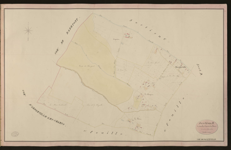 Bacqueville. Section B _ du Moulin à Vent et de la Poterie _ 2e de 3 Feuilles