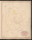 Mesnil-Verclives. Tableau d'assemblage du Plan Parcellaire de la Commune de Mesnil-Verclives. _ Canton de Fleury-sur-Andelle - Andelys - Eure. _ Terminé sur le terrain le 22 juillet 1835, sous l'administration de M. A. Passy, Préfet - M. Lebret, Maire et sous la direction de M. Marel, Directeur des Contributions directes. _ M. Le Fébure, Géomètre en Chef. _ Par M. Lefebvre, Géomètre de 1re classe