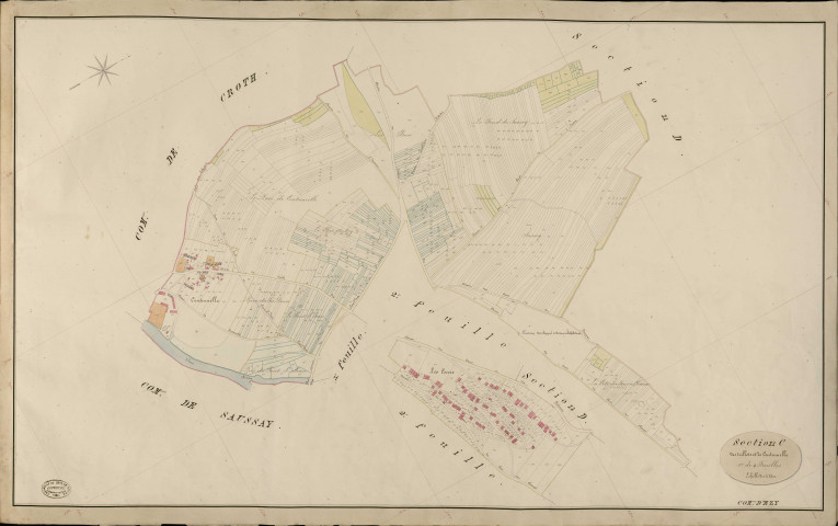 Ezy-sur-Eure. Section C _ des trillots et de Coutumelle _ 1re de 3 Feuilles