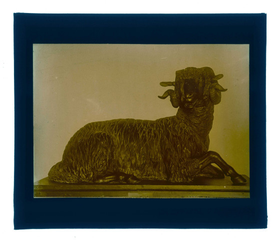 Bélier en bronze du musée archéologique de Palerme en Sicile (Italie).