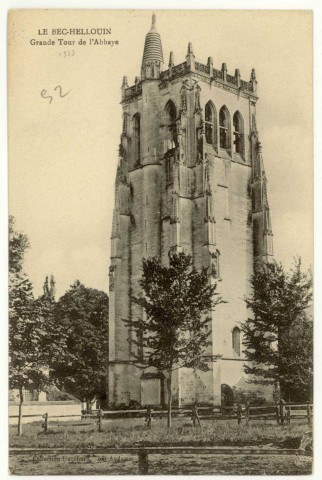 Bec-Hellouin (Le). Grande Tour de l'Abbaye.