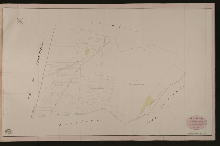 Bézu-le-Long. Section D _ de Thieulay et du Mesnil _ 2e et dernière Feuille