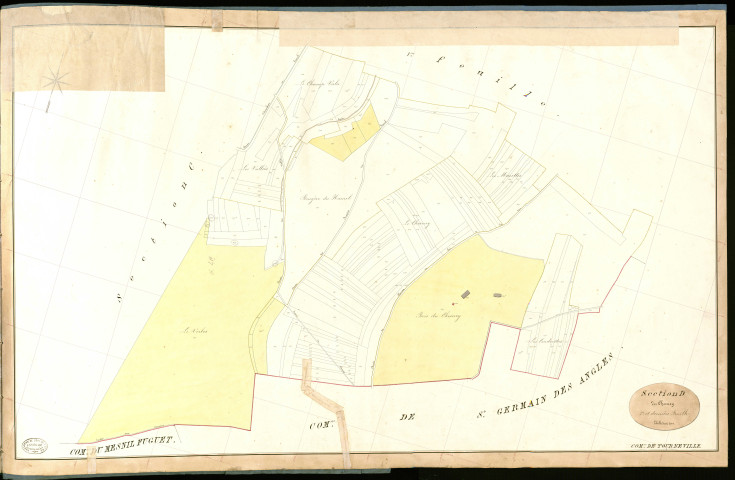 Tourneville. Section D _ du Chesney _ 2e et dernière Feuille