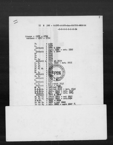 BMS (1587-1749)