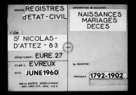 Tables (1792-1902)