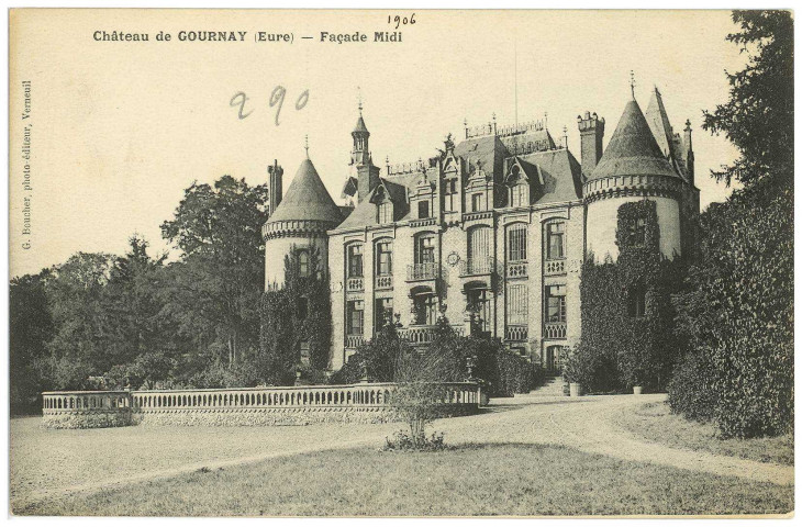 Gournay-le-Guérin. Château de Gournay (Eure) - Façade Midi.