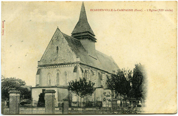 Ecardenville-la-Campagne. L'Eglise (XIIe siècle).