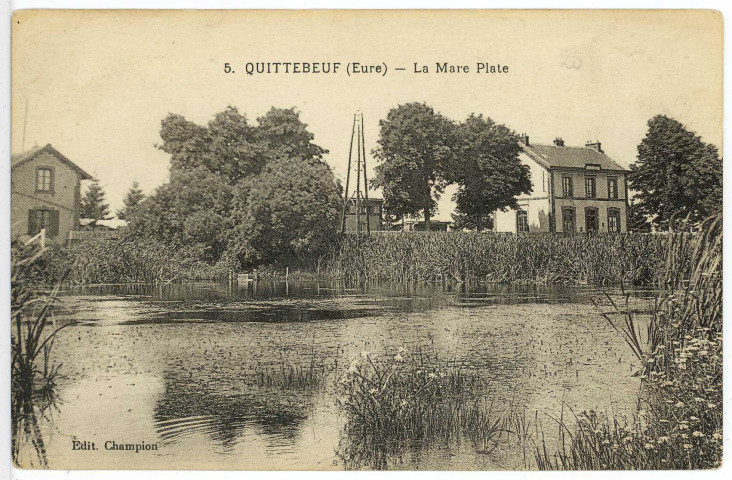 Quittebeuf. La Mare plate.