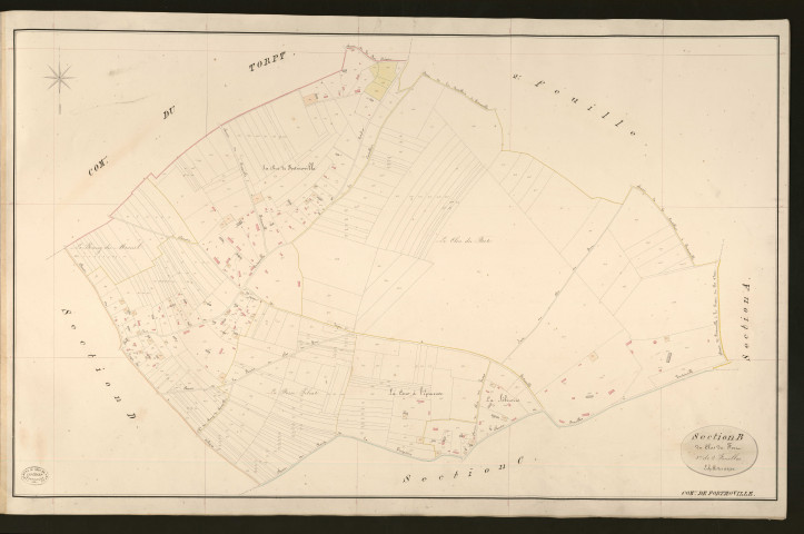Fort-Moville. Section B _ du Clos du Fort _ 1re de 2 Feuilles