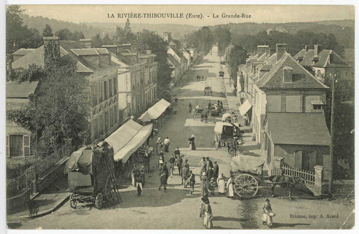 Fontaine-la-Soret. La Rivière Thibouville La Grande-Rue.