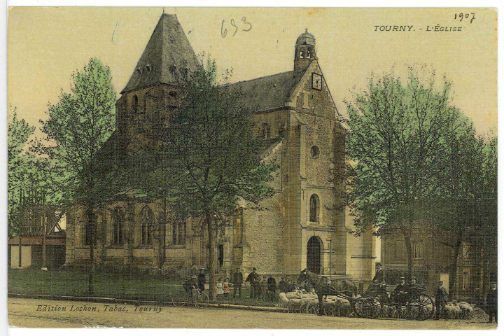Tourny. L'Eglise.