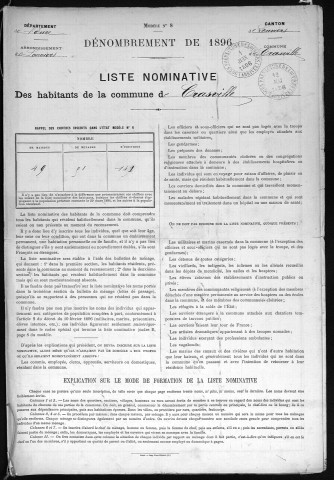 CRASVILLE 1896