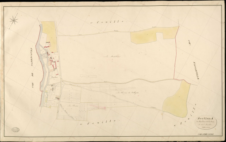 Hécourt. Section A _ de Chambine et de la Forêt _ 2e de 6 Feuilles