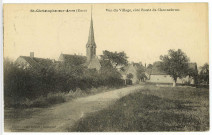 Saint-Christophe-sur-Avre. Vue du village, côté Route de Chennebrun.