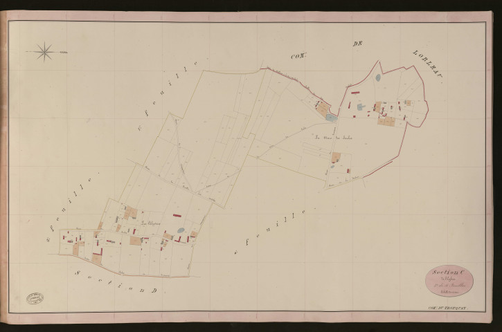 Tronquay (Le). Section C _ de l'Eglise _ 3e de 4 Feuilles