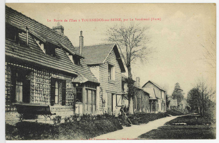Tournedos-sur-Seine. Les Bords de l'Eau à Tournedos-sur-Seine, près Le Vaudreuil.