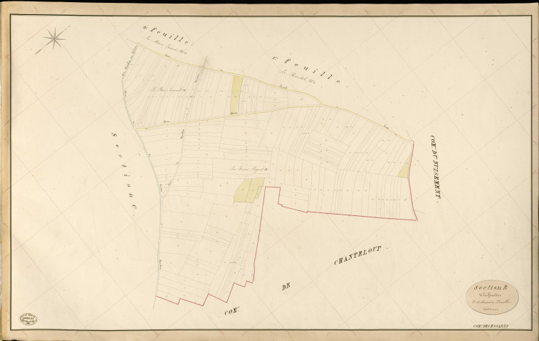 Essarts (Les). Section B _ de la Gérardrie _ 3e et dernière Feuille