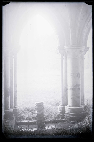 Ruines et vestiges de l'abbaye Notre-Dame-de-Fontaine-Guérard à Radepont (Eure).