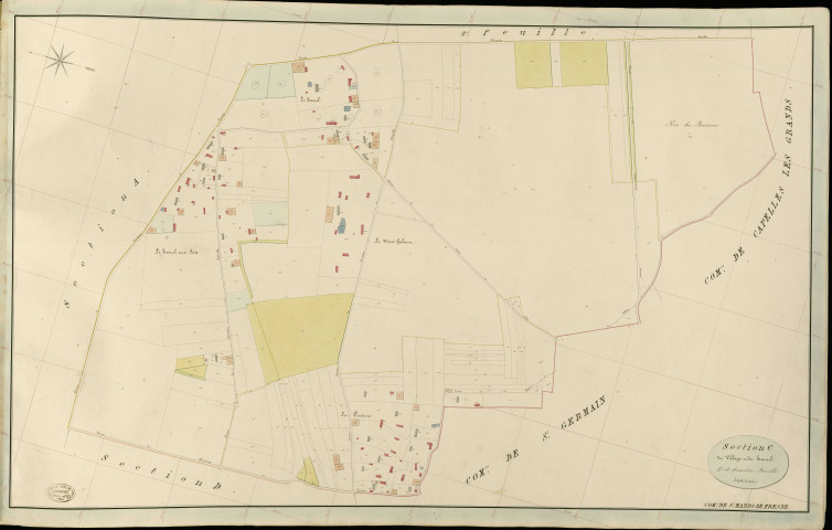 Saint-Mards-de-Fresne. Section C _ de l'Eglise et du Long _ 3e et dernière Feuille