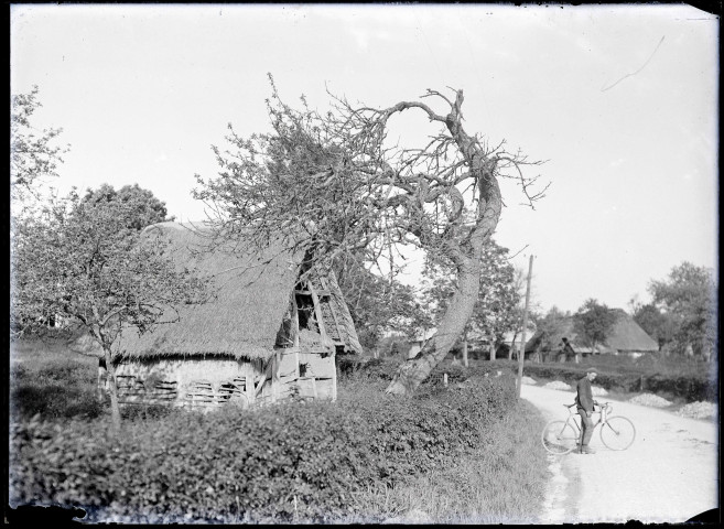 Grange de chaumière de Touffreville (Eure).
