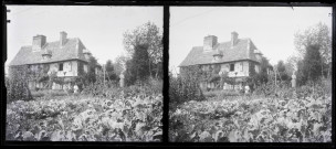 Jardin potager d'une maison normande.