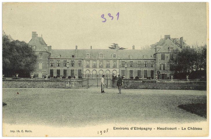 Heudicourt. Environs d'Etrépagny - Heudicourt - Le Château.