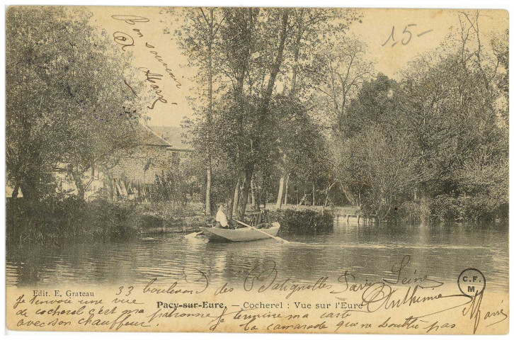 Houlbec. Cocherel : Vue sur l'Eure.