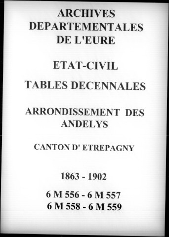 Canton d' Etrepagny, 1863-1902