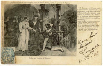 Amfreville-sous-les-Monts. Légende des Deux-Amants. Caliste est promise à Edmond.