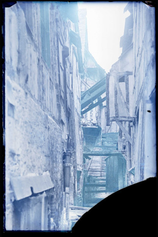 Quartier de la Planquette de Caudebec-en-Caux (Seine-Maritime).