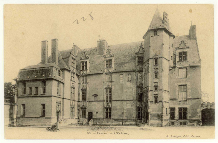 Evreux-Ville. L'Evêché.