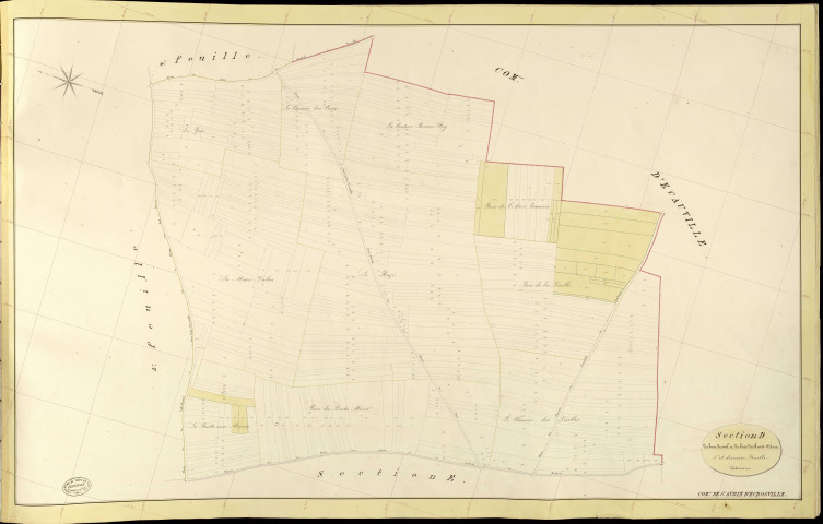 Saint-Aubin-d'Ecrosville. Section D _ du Bout du Val et du Bois du Puits Méret _ 5e et dernière Feuille