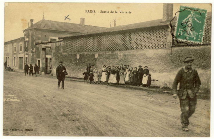 Fains. Sortie de la Verrerie.