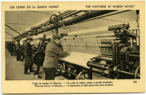 Fleury-sur-Andelle. Les Usines de la Maison Neyret. - Usine de tissage de Meyrieu. - Une salle de métiers chaîne à grande production.