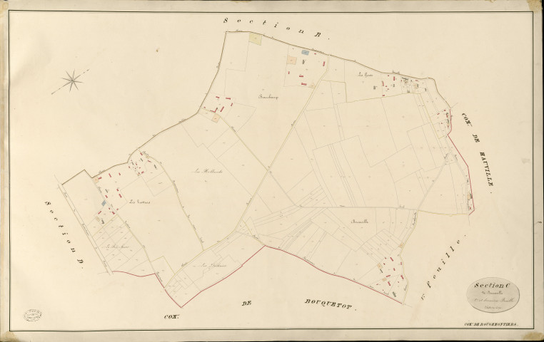 Rougemontiers. Section C _ de Bercaville _ 2e et dernière Feuille