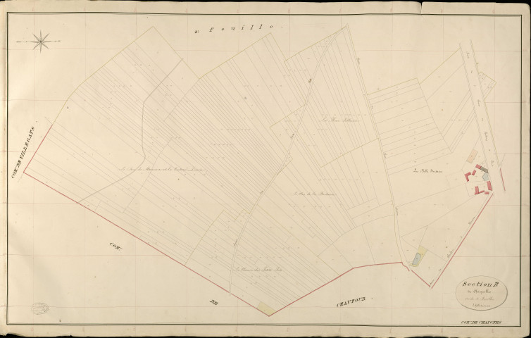 Chaignes. Section B _ de Chaignolles _ 1re de 4 Feuilles