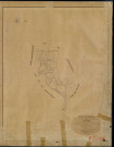 Aulnay-sur-Iton. Tableau d'assemblage _ du Plan Parcellaire de la Commune d'Aulnay _ Canton de Evreux Sud - Evreux - Eure. _ Terminé sur le Terrain le 7 Octobre 1841 , sous l'administration de M. Zédé, Préfet _ M. Guillard, Maire _ sous la Direction de M. Garnier, Directeur des Contributions directes _ M. Le Fébure, Géomètre en Chef. _ Par M. Girard, Géomètre de 1re classe.