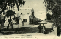 GABÈS. - Hôtel de l'Oasis et le Boulevard Faure-Biguet
