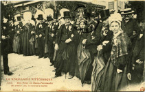 Basse-Normandie. La Normandie pittoresque. - Une Noce en Basse-Normandie (Au premier plan, le marié et la mariée.